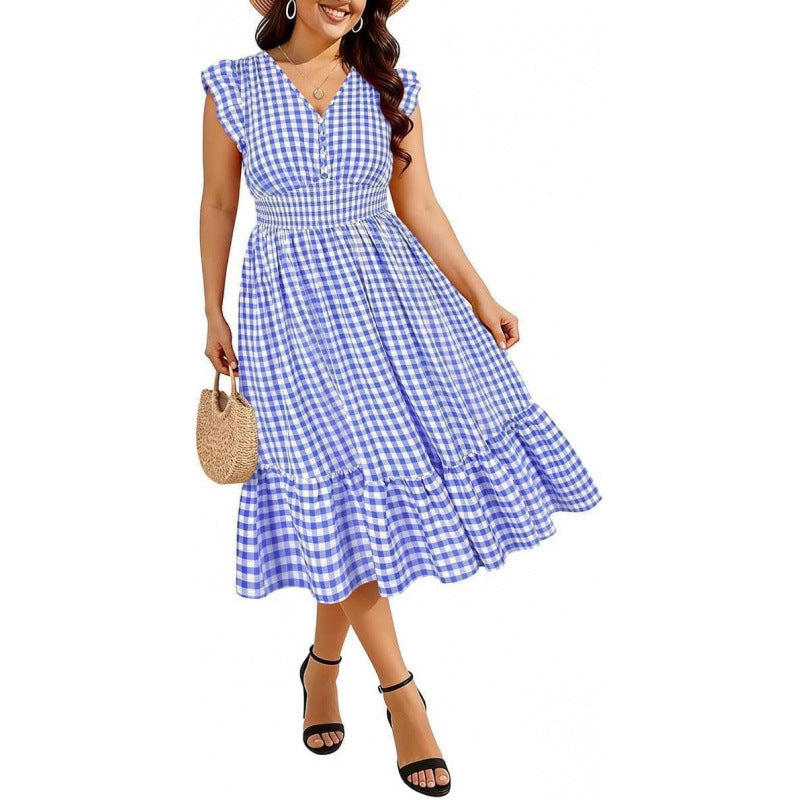 Womens Bohemian-style Floral Casual Maxi Dress