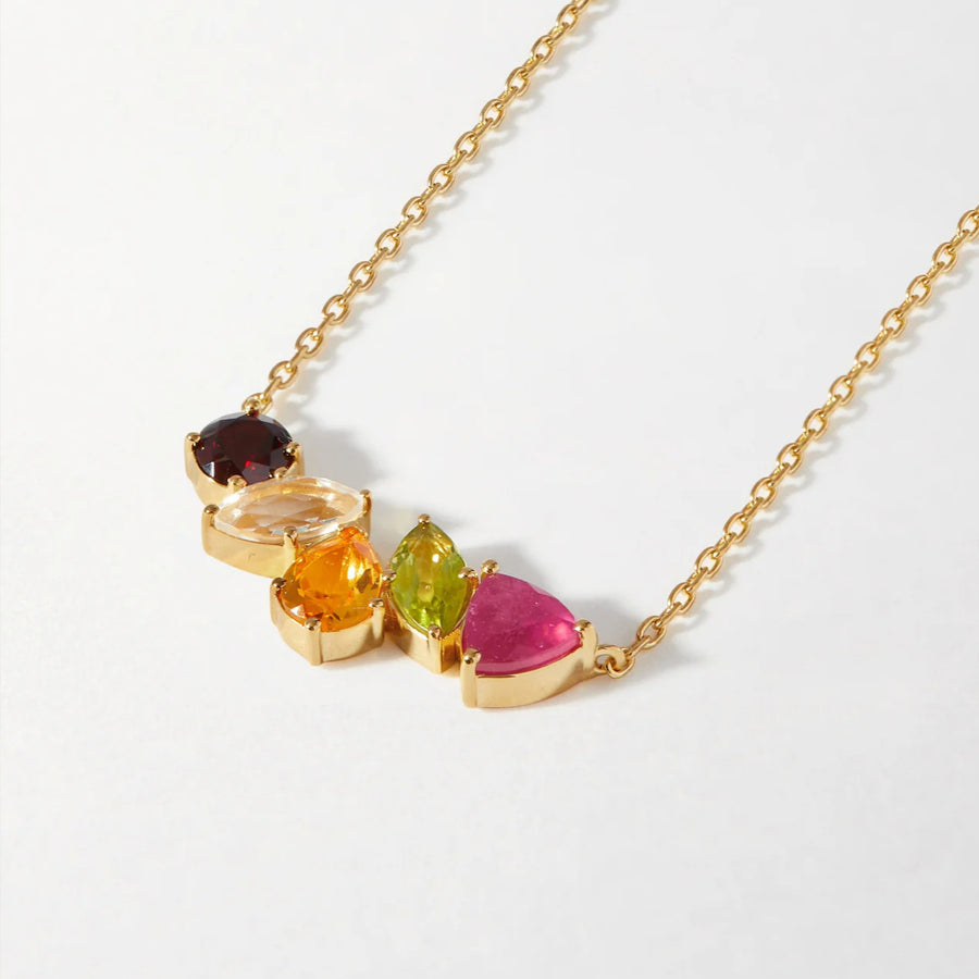 Niche Ruby Clavicle Necklace for Women - Elegant Pendant Necklace
