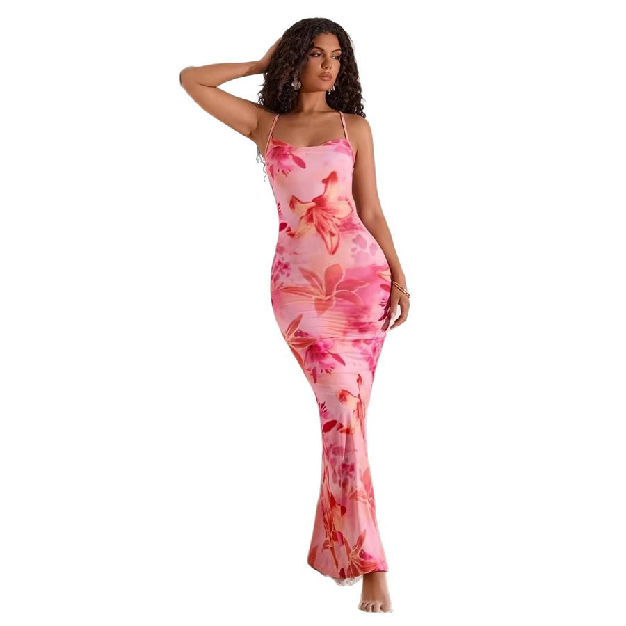 Sassy Girls' Sexy Western-Style Maxi Dress