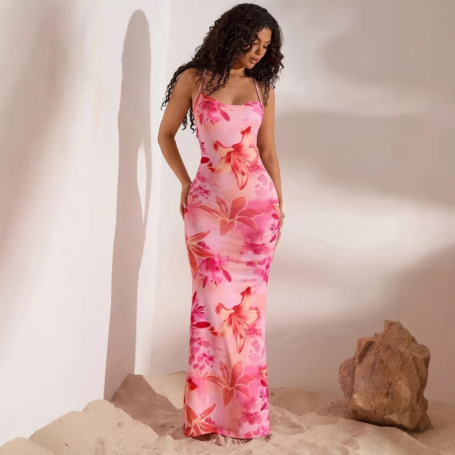 Sassy Girls' Sexy Western-Style Maxi Dress