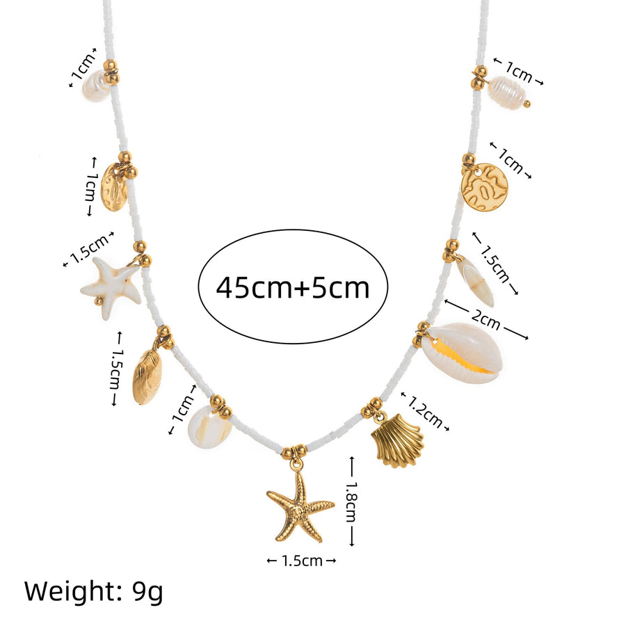 Bohemian Beach Shell Necklace for Women - Stylish Pendant Necklace