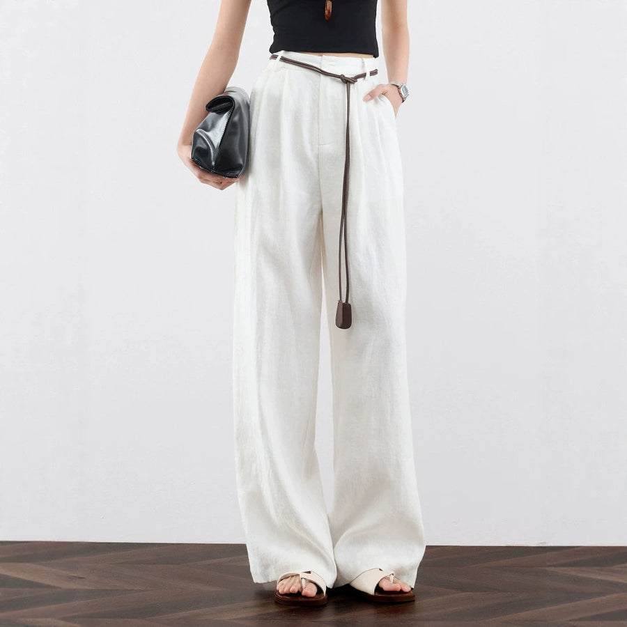 Linen Breathable Thin Wide-leg Trousers for Effortless Style