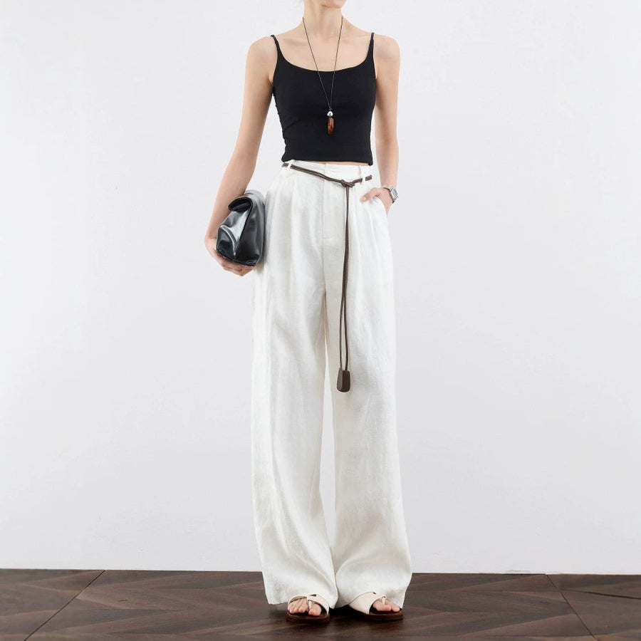 Linen Breathable Thin Wide-leg Trousers for Effortless Style