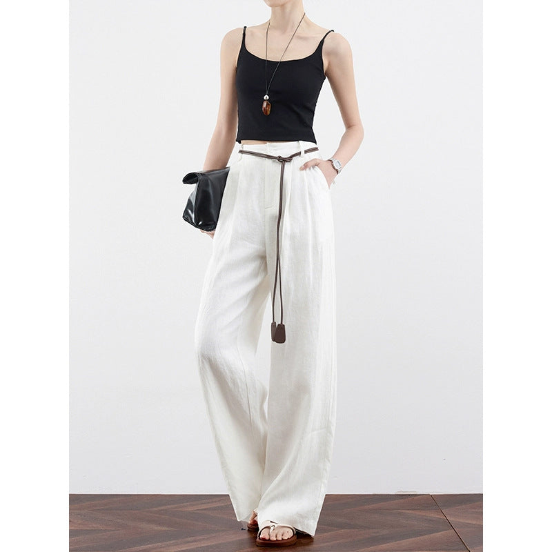 Linen Breathable Thin Wide-leg Trousers for Effortless Style