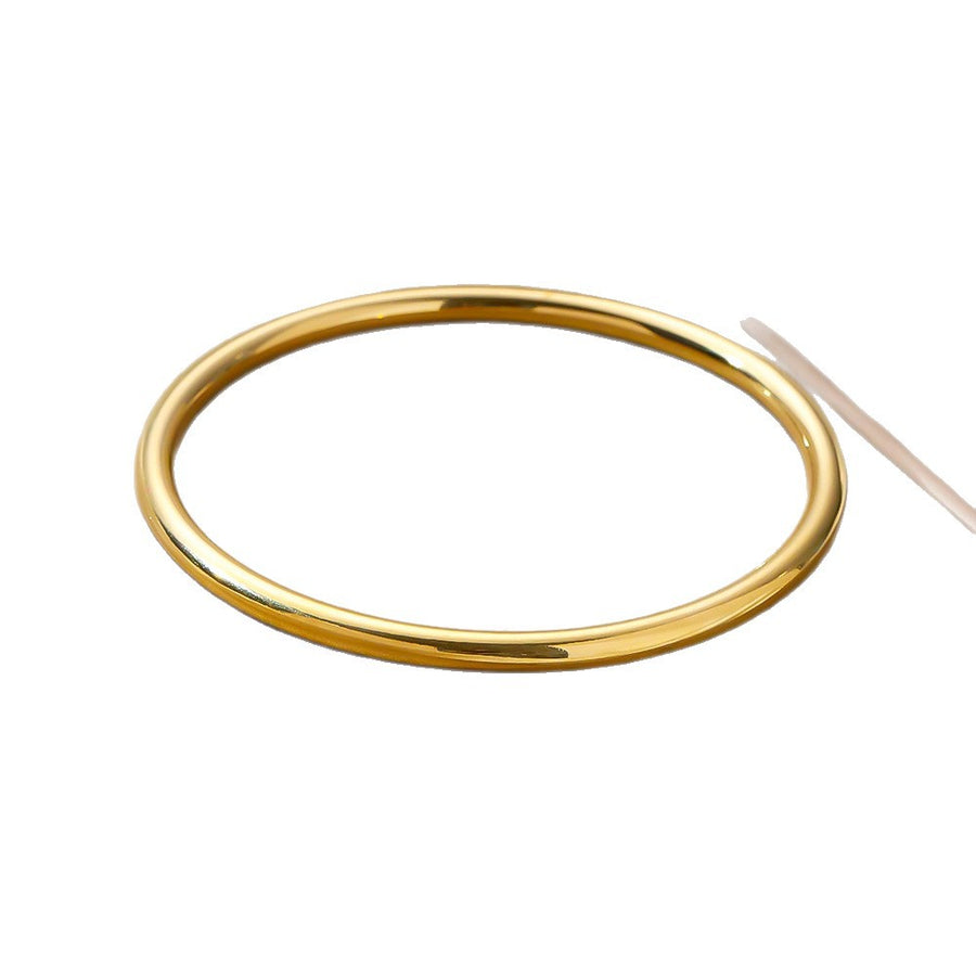 Stainless Steel Bangle with Traditional Polished Surface