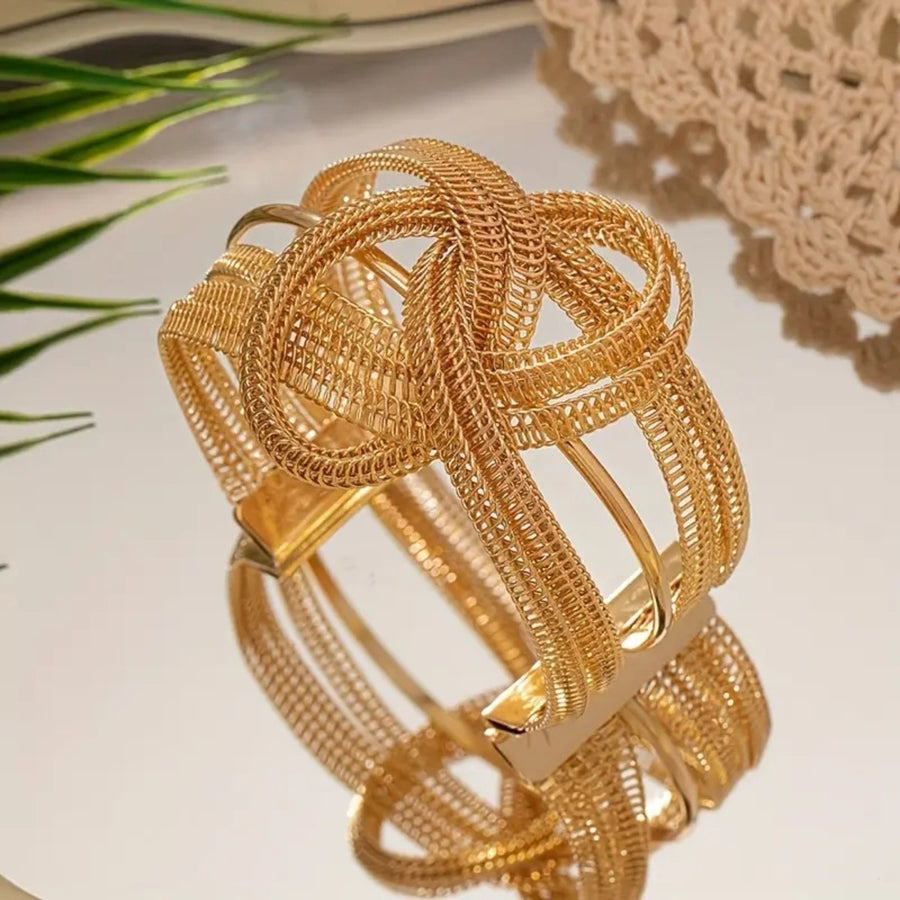Womens Personalized Fashionable Mesh Bracelet with Wire Wrapping