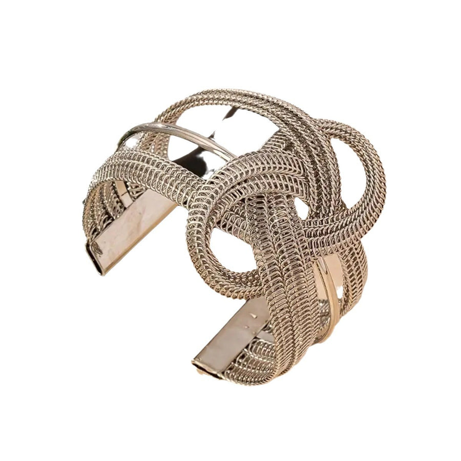 Womens Personalized Fashionable Mesh Bracelet with Wire Wrapping