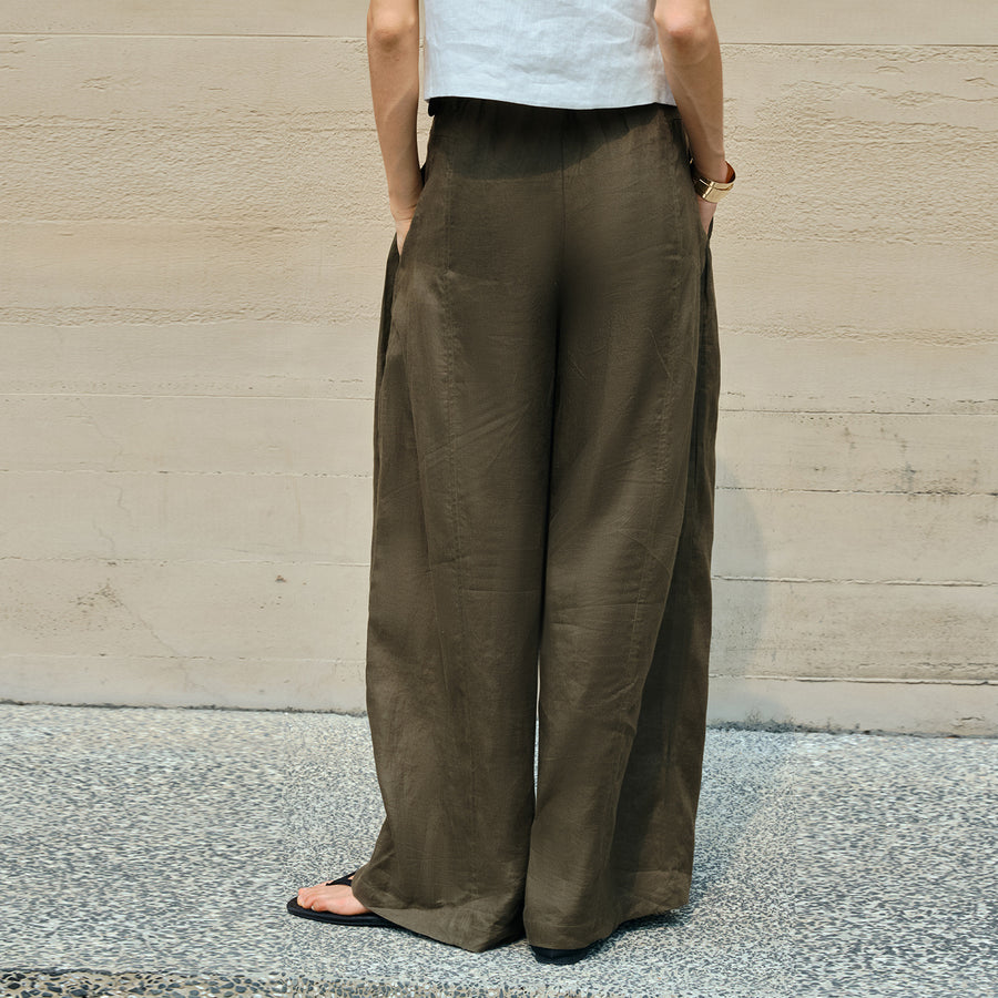 Womens Springsummer Three-dimensional Tailoring Relaxed Long Pants
