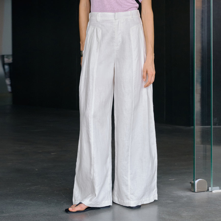 Womens Springsummer Three-dimensional Tailoring Relaxed Long Pants