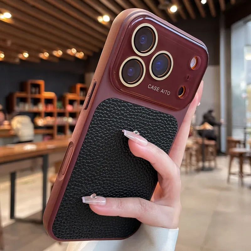 Lychee-pattern Phone Case with Full-body Coverage