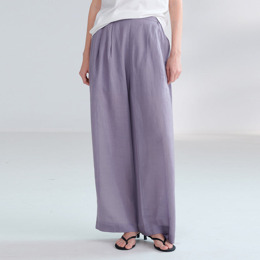 High-waisted Yamamoto-style Relaxed-fit Wide Leg Pants