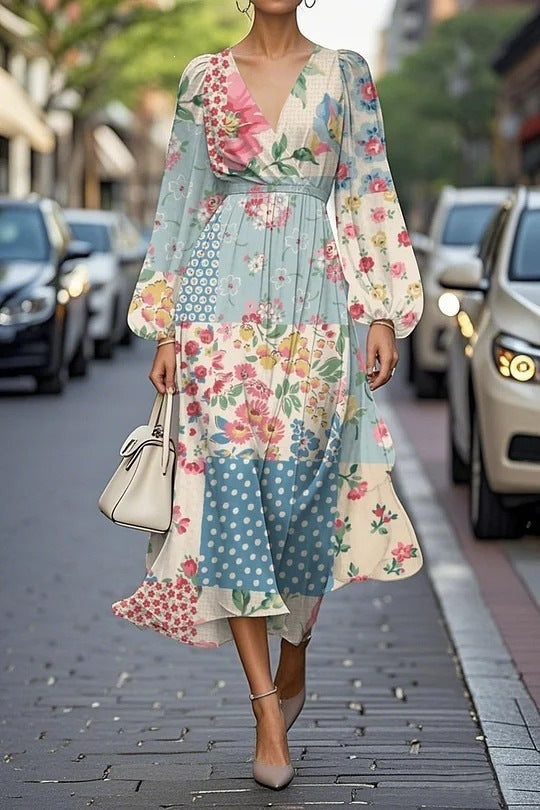 Stylish Printed Casual Womens Long Dress for Every Occasion