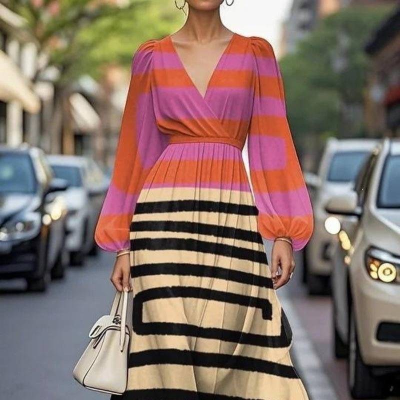 Stylish Printed Casual Womens Long Dress for Every Occasion