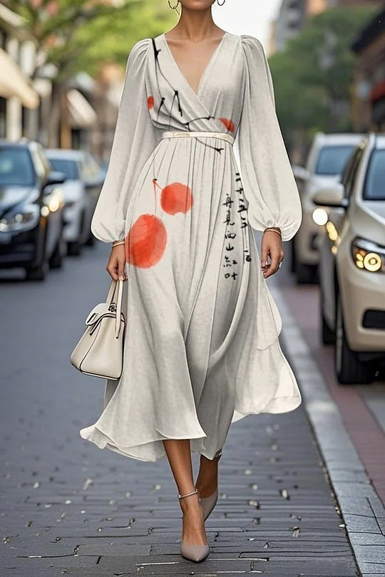 Stylish Printed Casual Womens Long Dress for Every Occasion
