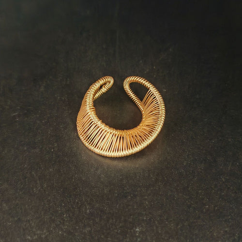 Niche Intricately Cut-out Statement Ring for Versatile Style