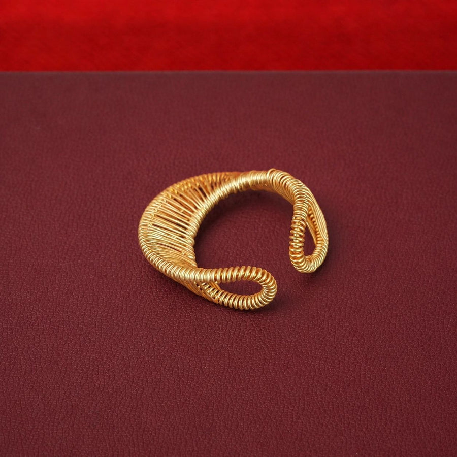 Niche Intricately Cut-out Statement Ring for Versatile Style