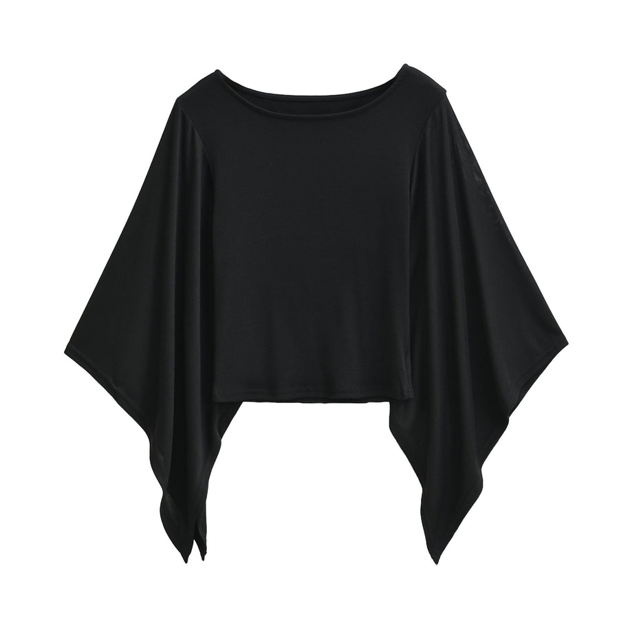 Womens Summer Slim-fit Solid-color Versatile Top