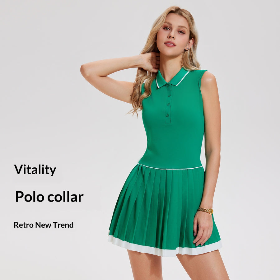 Quick-drying Breathable Casual Pleated Maxi Skirt Set