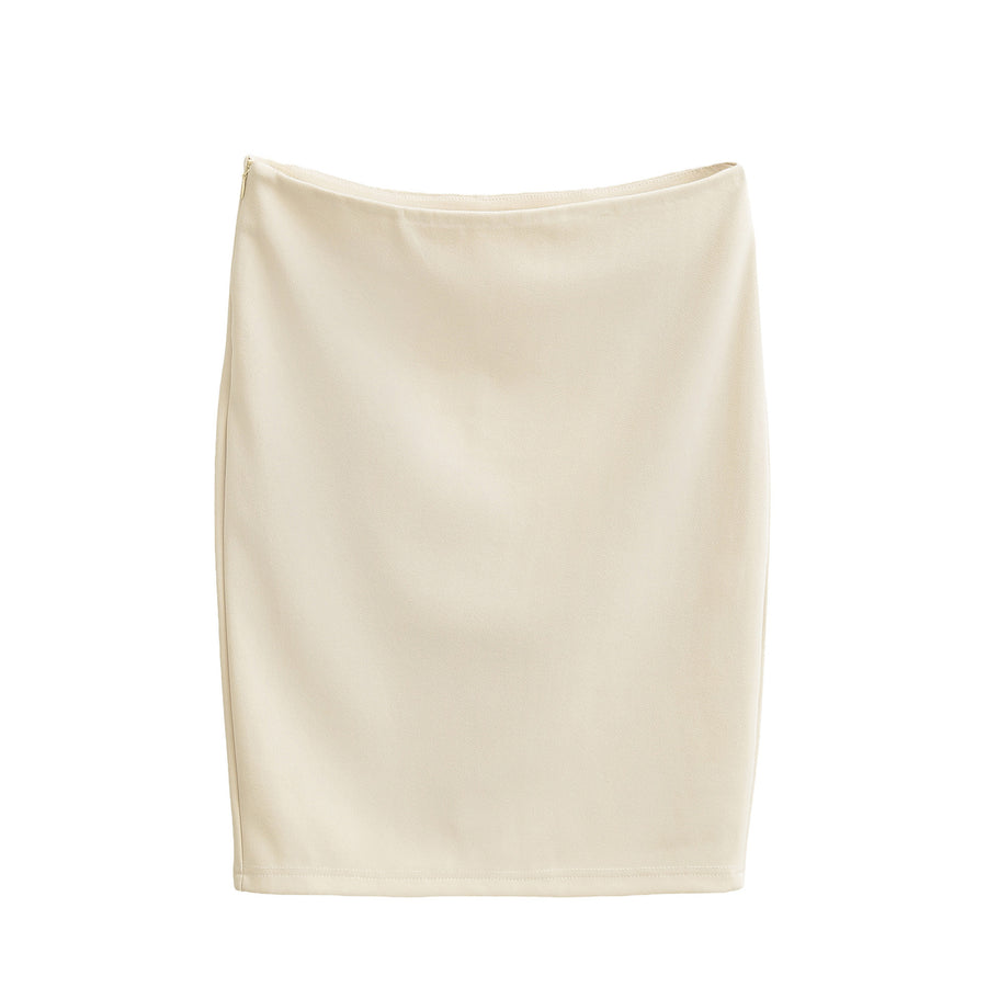 Womens Summer Solid-Color High-Waisted Maxi Skirt