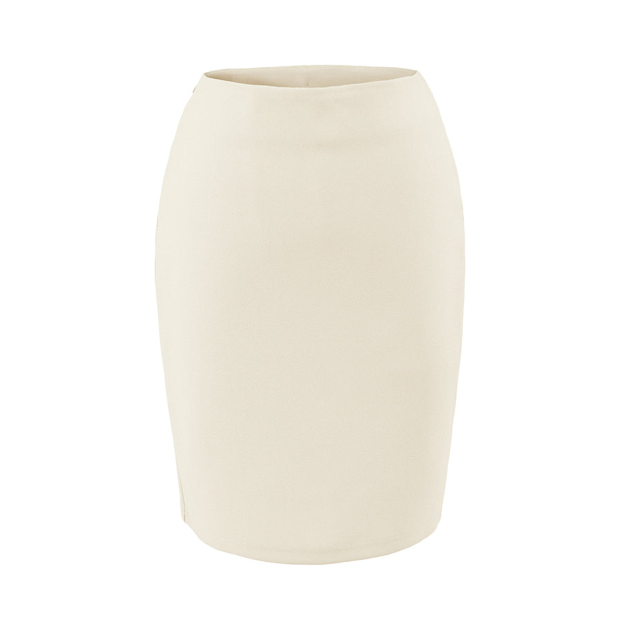 Womens Summer Solid-Color High-Waisted Maxi Skirt