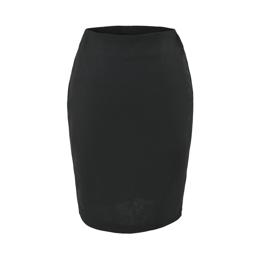Womens Summer Solid-Color High-Waisted Maxi Skirt