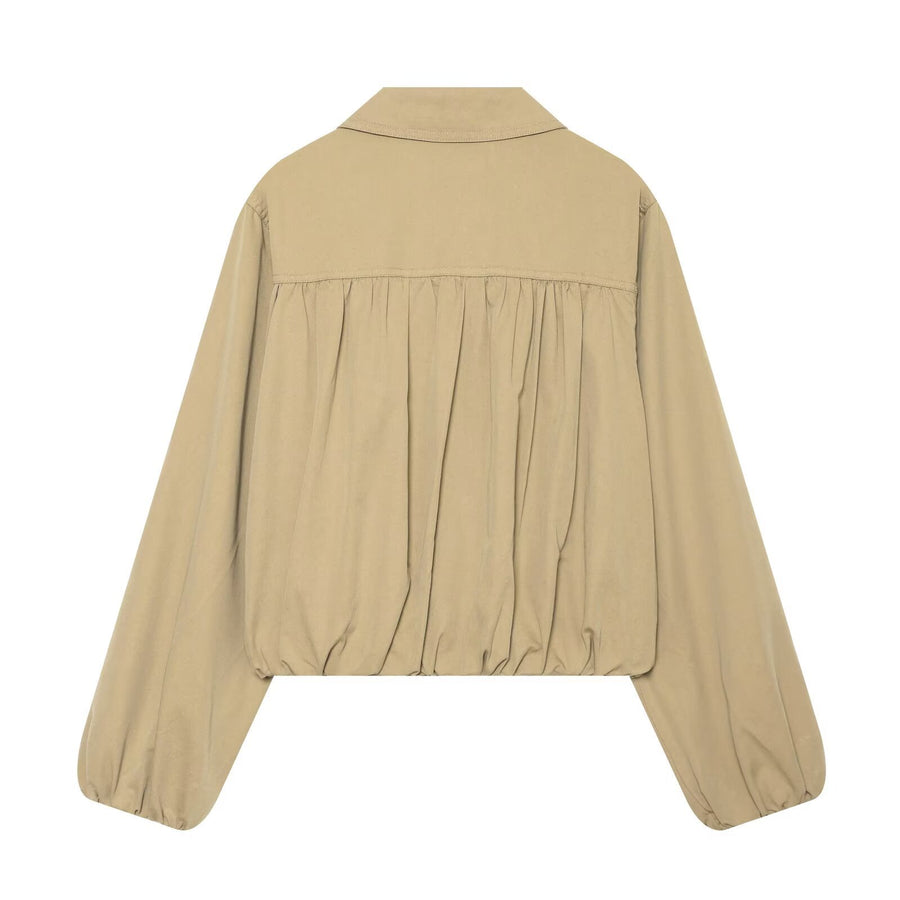 Womens Summer Retro Solid-Color Trench Coat Jacket