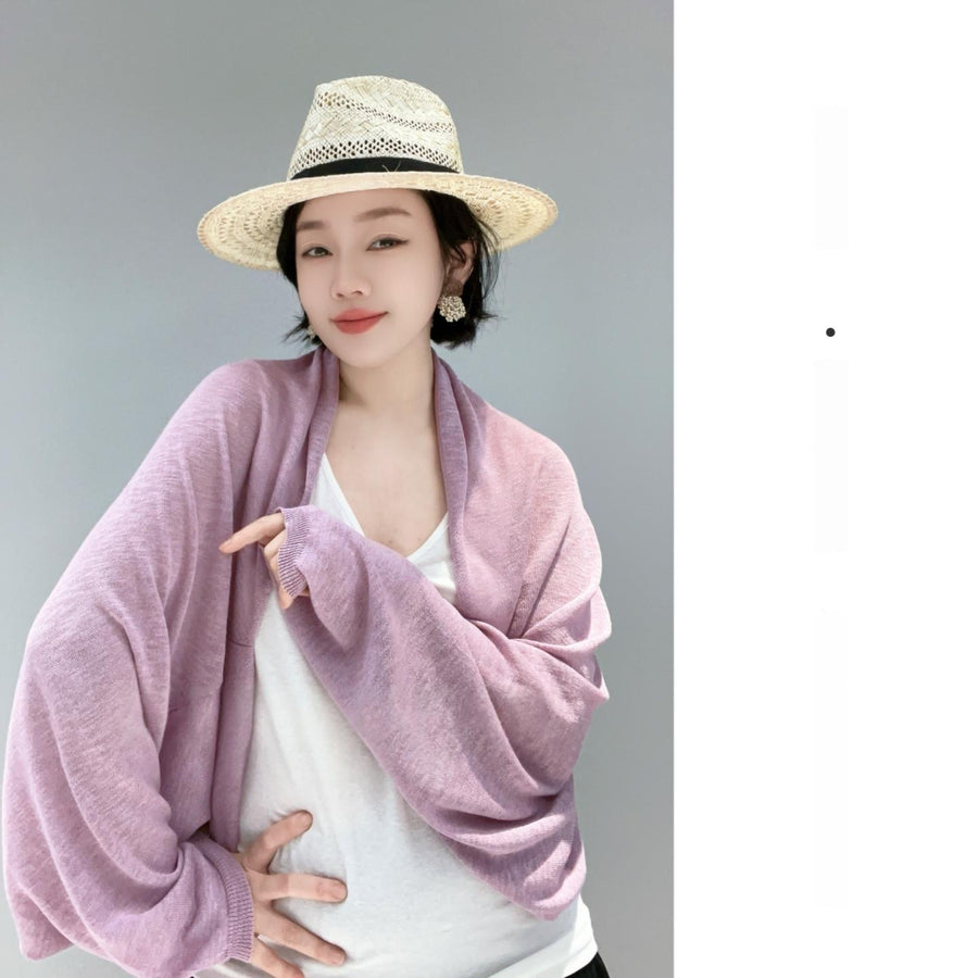 Lightweight Knitted Shawl Cardigan for Summer Dresses