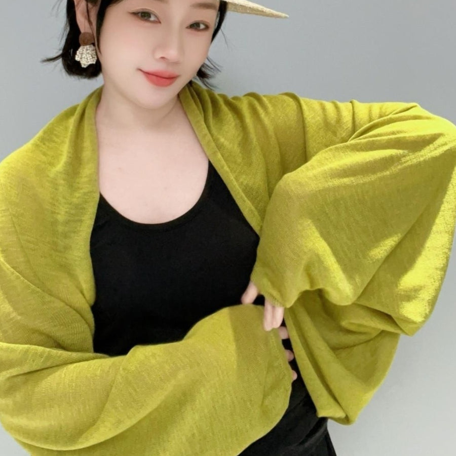 Lightweight Knitted Shawl Cardigan for Summer Dresses