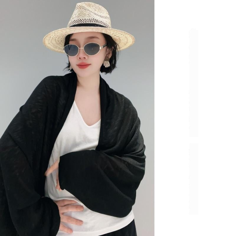 Lightweight Knitted Shawl Cardigan for Summer Dresses