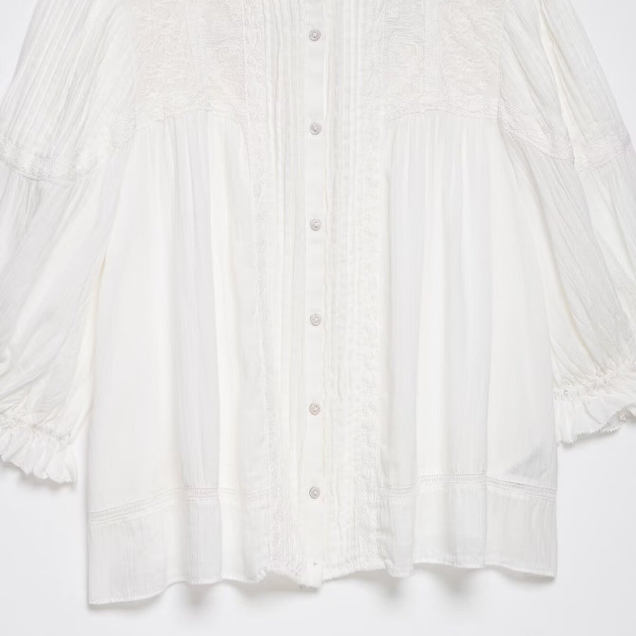 Womens Summer New Arrival Simple Solid-Color Shirt