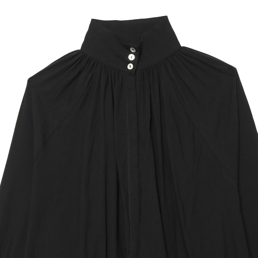Womens Summer High-neck Long Sleeve Top - Flattering Fit