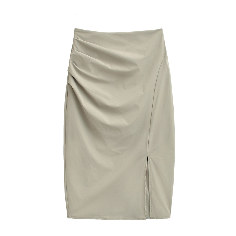 Womens Summer New Split Mid-Length Bodycon Skirt - Stylish Maxi Skirt