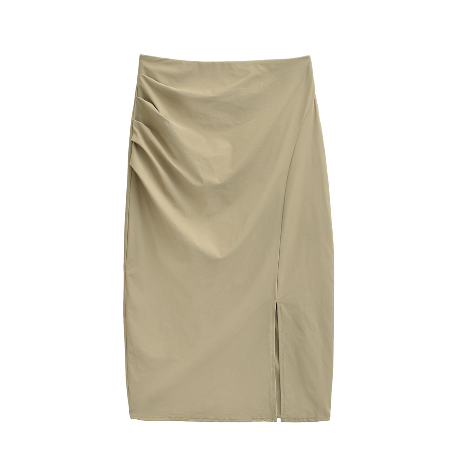 Womens Summer New Split Mid-Length Bodycon Skirt - Stylish Maxi Skirt