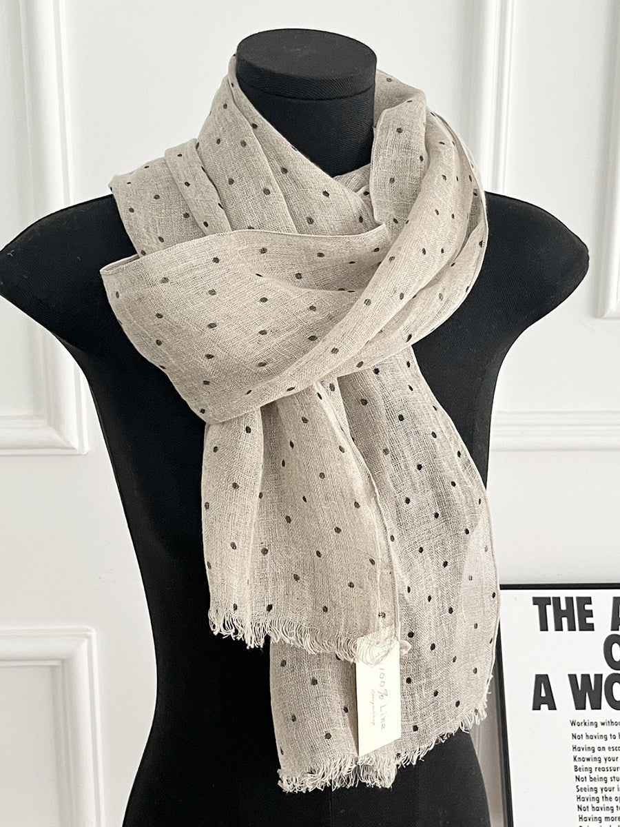 Womens Linen Striped Long Scarf Shawl for Every Occasion