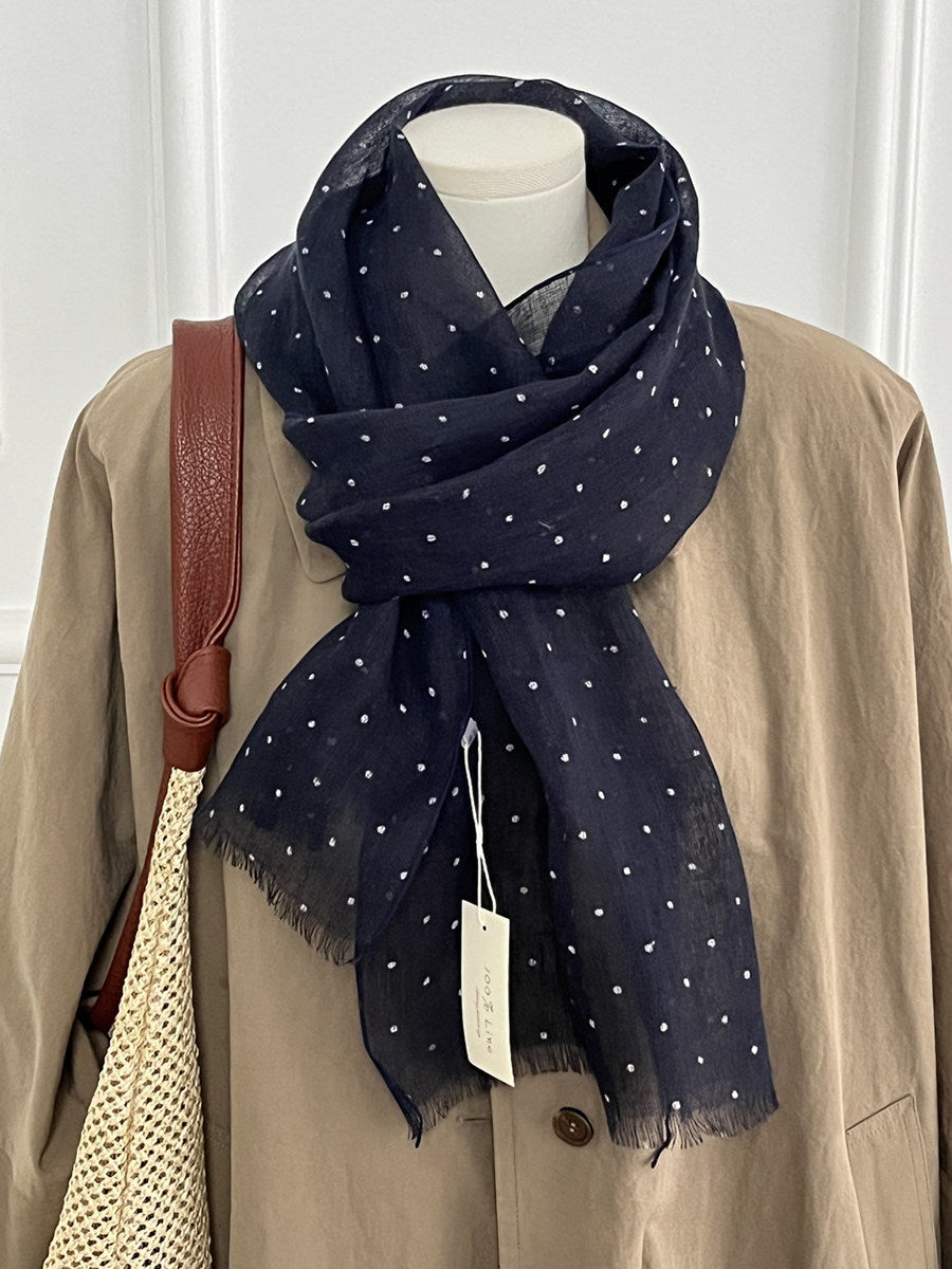 Womens Linen Striped Long Scarf Shawl for Every Occasion