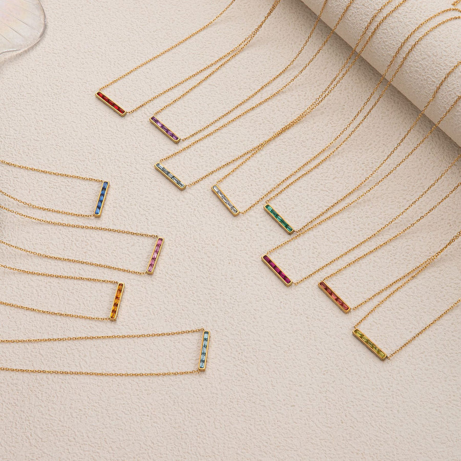 Niche Light-Luxury December Birthstone Pendant Necklace
