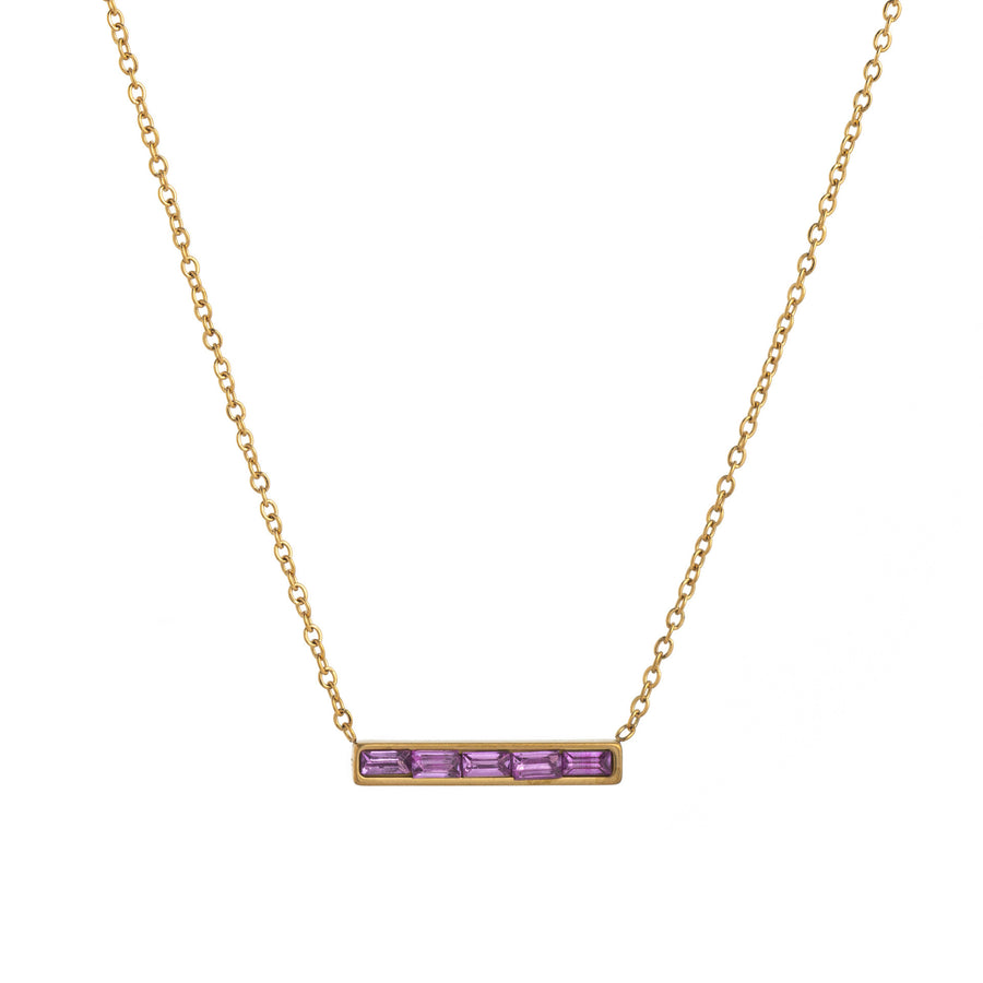 Niche Light-Luxury December Birthstone Pendant Necklace