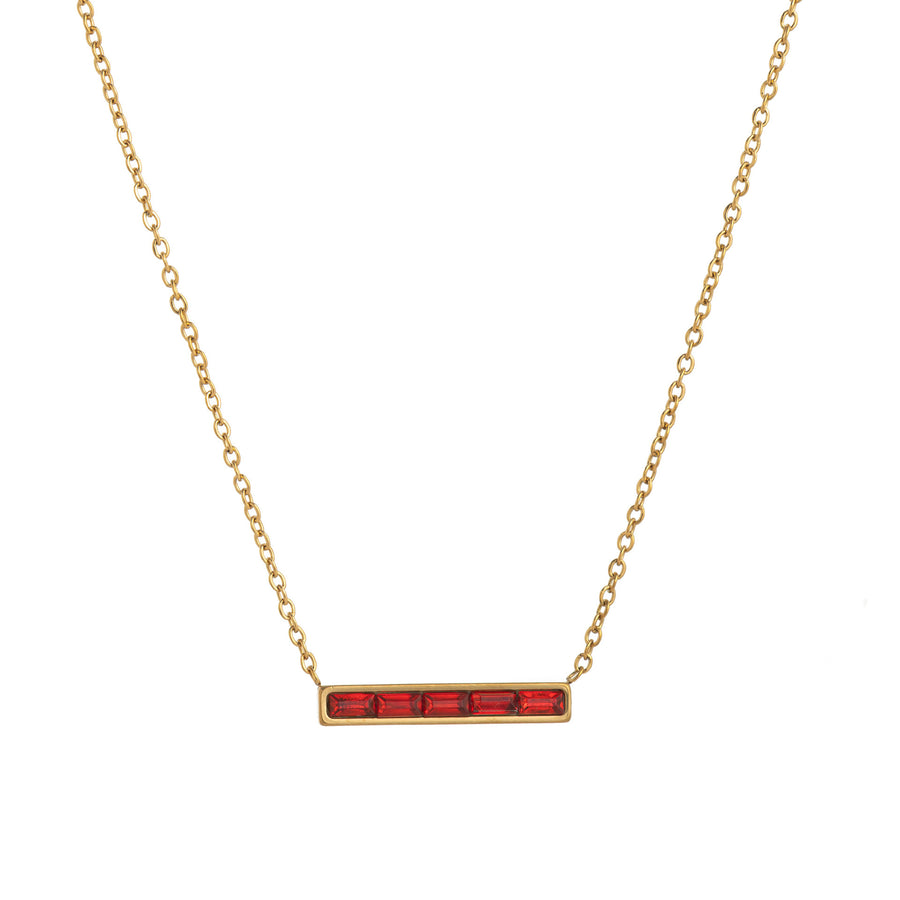 Niche Light-Luxury December Birthstone Pendant Necklace