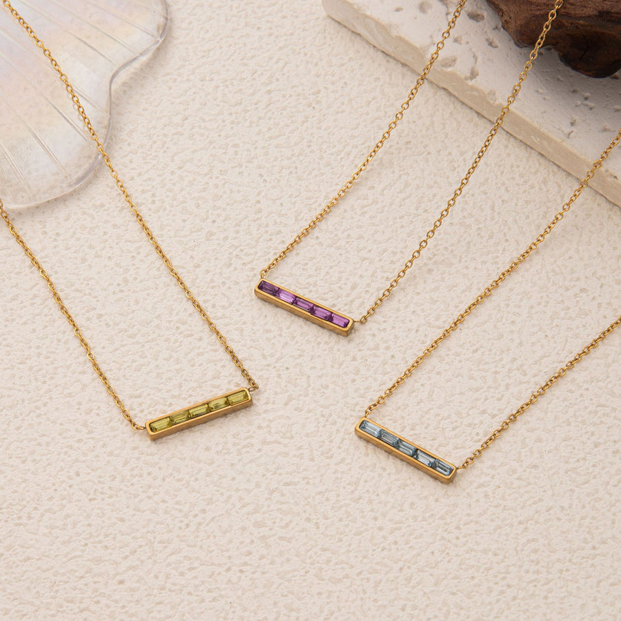 Niche Light-Luxury December Birthstone Pendant Necklace