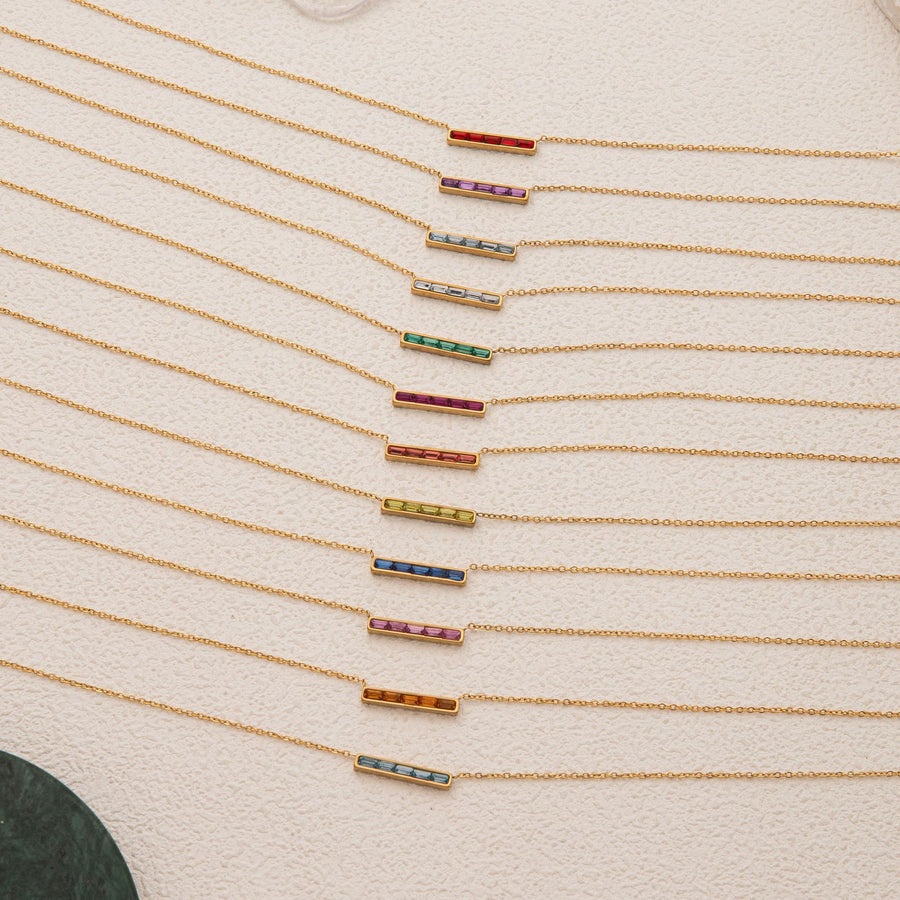 Niche Light-Luxury December Birthstone Pendant Necklace