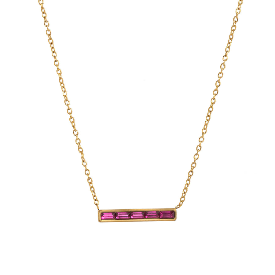 Niche Light-Luxury December Birthstone Pendant Necklace