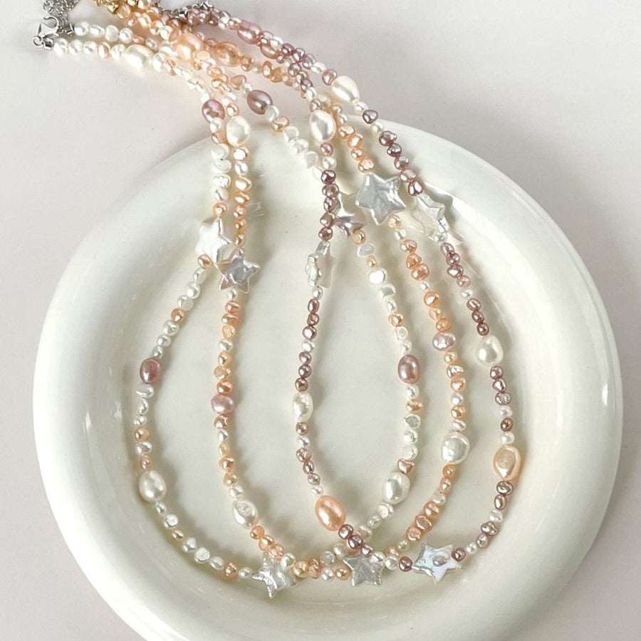 Fashionable High-end Colored Pearl Pendant Necklace