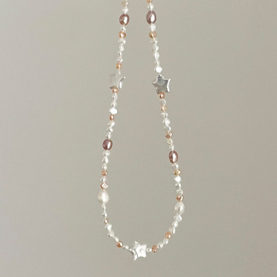 Fashionable High-end Colored Pearl Pendant Necklace