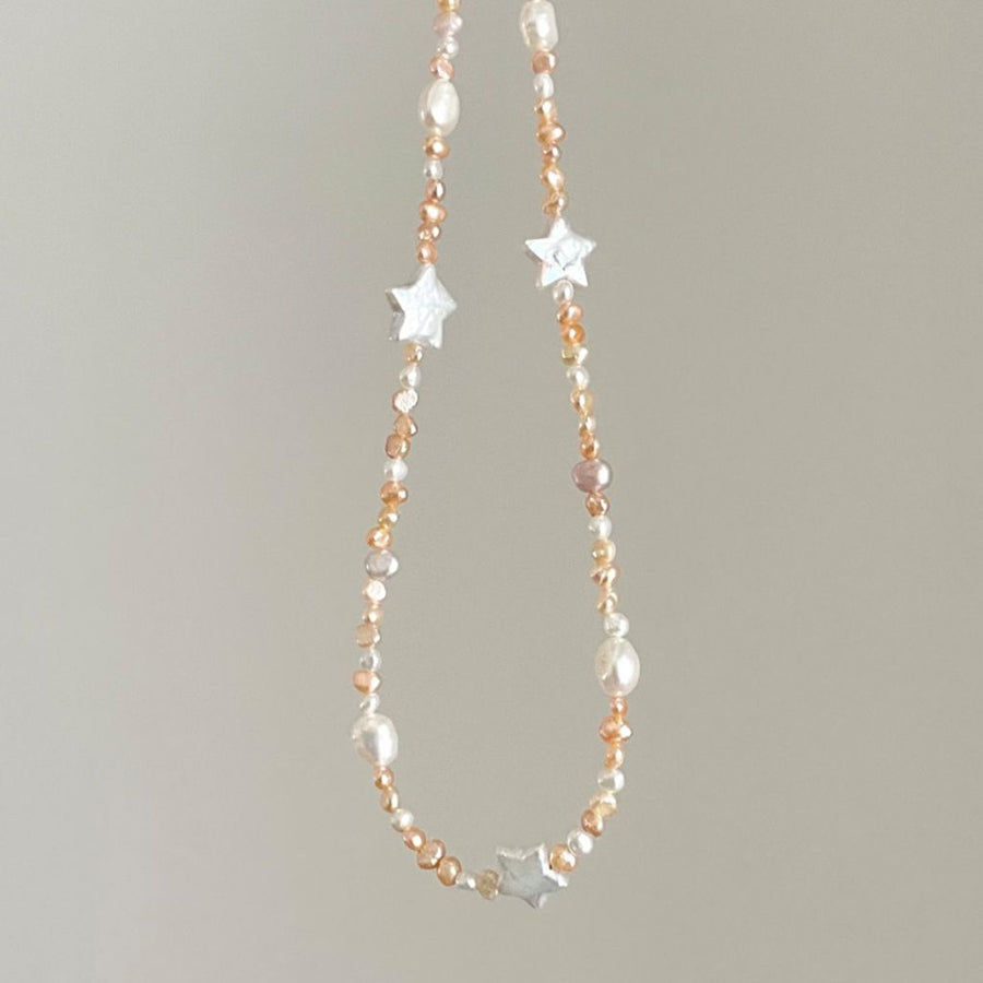 Fashionable High-end Colored Pearl Pendant Necklace