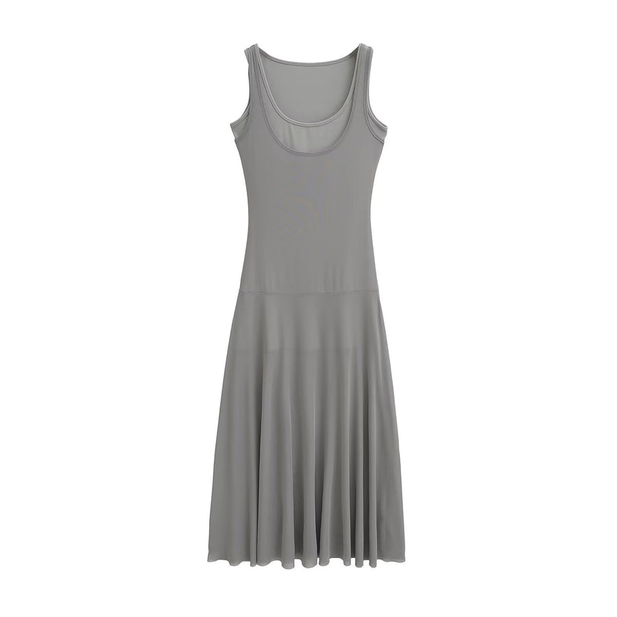Stylish Summer Sleeveless Vest Dress for Ladies