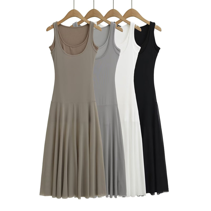 Stylish Summer Sleeveless Vest Dress for Ladies