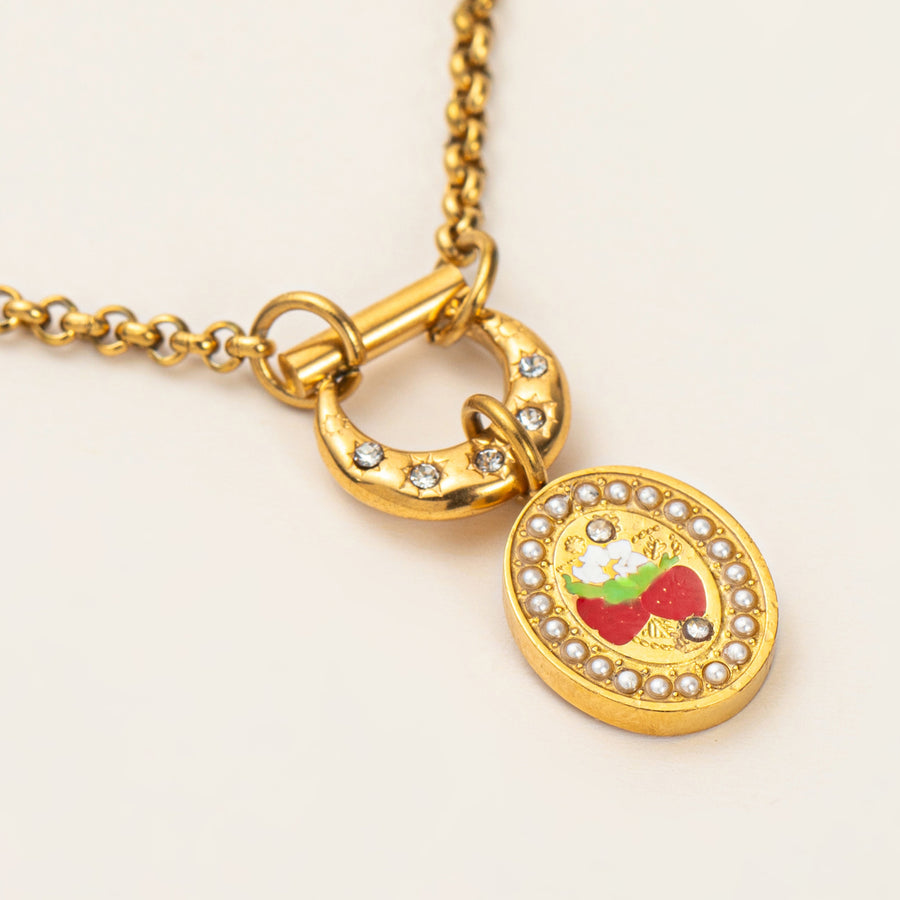 European and American Warrior Guardian Tarot Card Necklace
