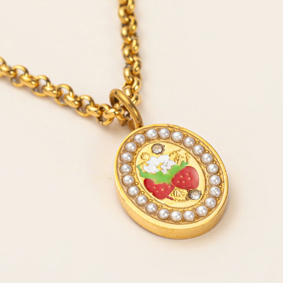 European and American Warrior Guardian Tarot Card Necklace