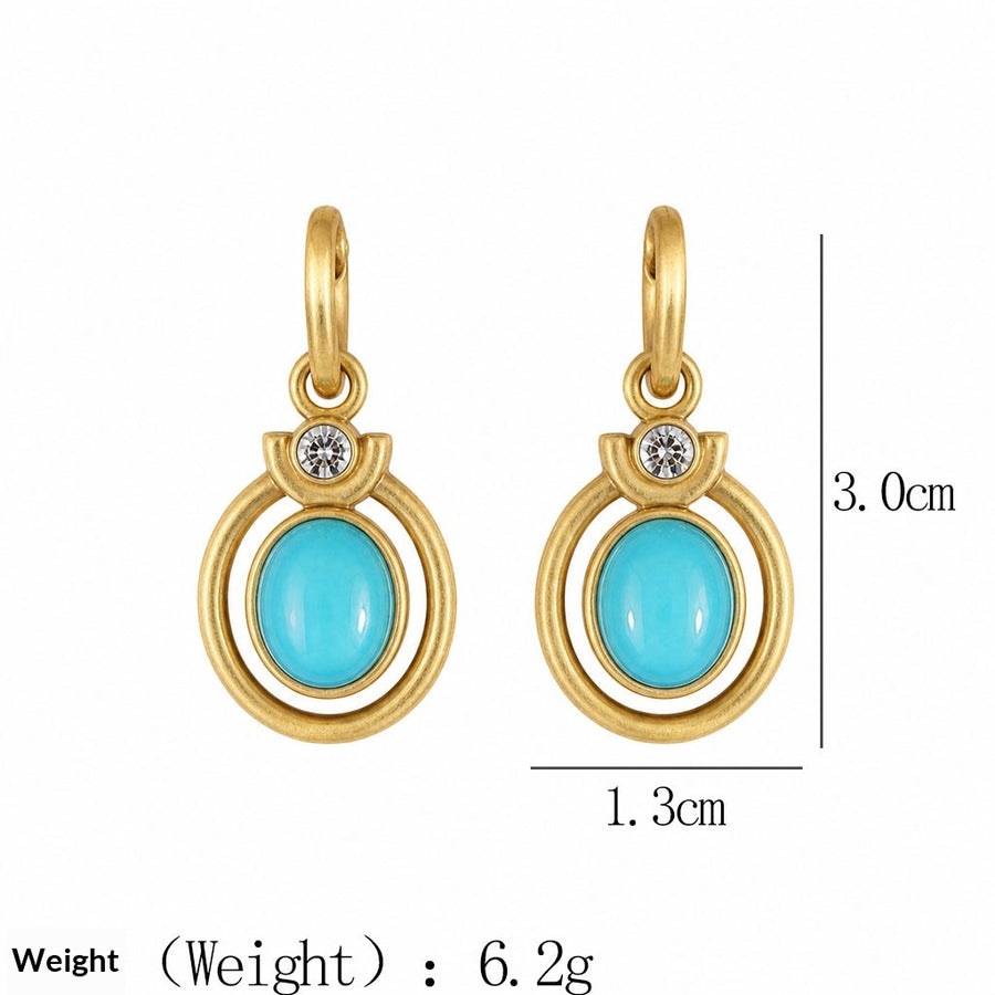 Retro Stud Earrings - High-End Niche-Style Hoops