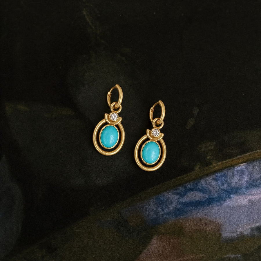 Retro Stud Earrings - High-End Niche-Style Hoops